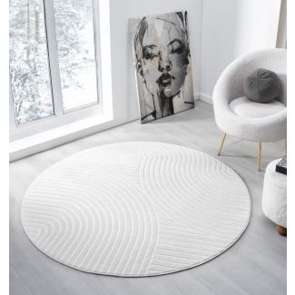 Denna produkten heter Bella Spin, tillverkad av Polyester & Polypropylen material med en vacker Offwhite färg - SE Mattor