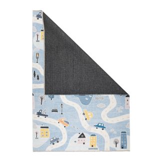 Denna produkten heter Arabella, tillverkad av Polypropylen material med en vacker Blå färg - SE Mattor