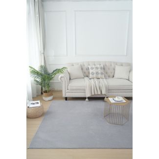 Tvättbar Ryamatta Comfy Silver