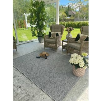 Echo Station Grå Inom- och utomhusmatta