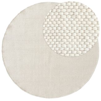 Denna produkten heter Elsa, tillverkad av 80% Ull & 20% Bomull material med en vacker Offwhite färg - SE Mattor