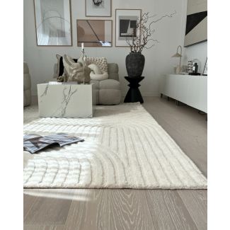 Denna produkten heter Ilona Bene, tillverkad av Ull material med en vacker Offwhite färg - SE Mattor