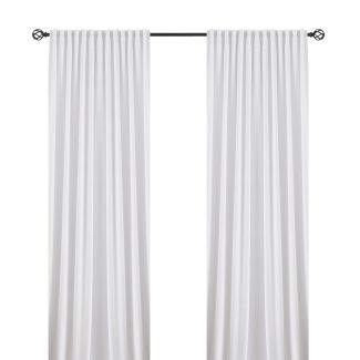 Rumsförmörkande Sammetsgardin 2-pack Mathilde Vit