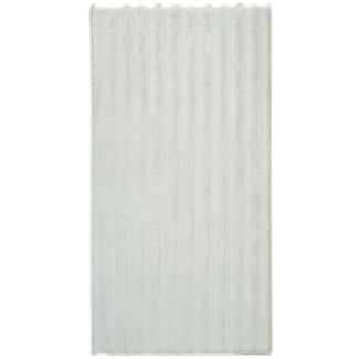 Denna produkten heter Gångmatta Rabbit Stripe Offwhite, tillverkad av Polyester material med en vacker Offwhite färg - SE Mattor