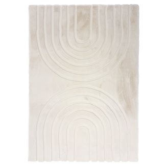 Denna produkten heter Rabbit Zen, tillverkad av Polyester material med en vacker Offwhite färg - SE Mattor