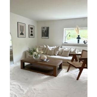 Denna produkten heter Rabbit Eco, tillverkad av Polyester material med en vacker Vit färg - SE Mattor