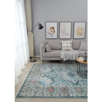 Denna produkten heter Vero Sike, tillverkad av Polyester material med en vacker Grön färg - SE Mattor