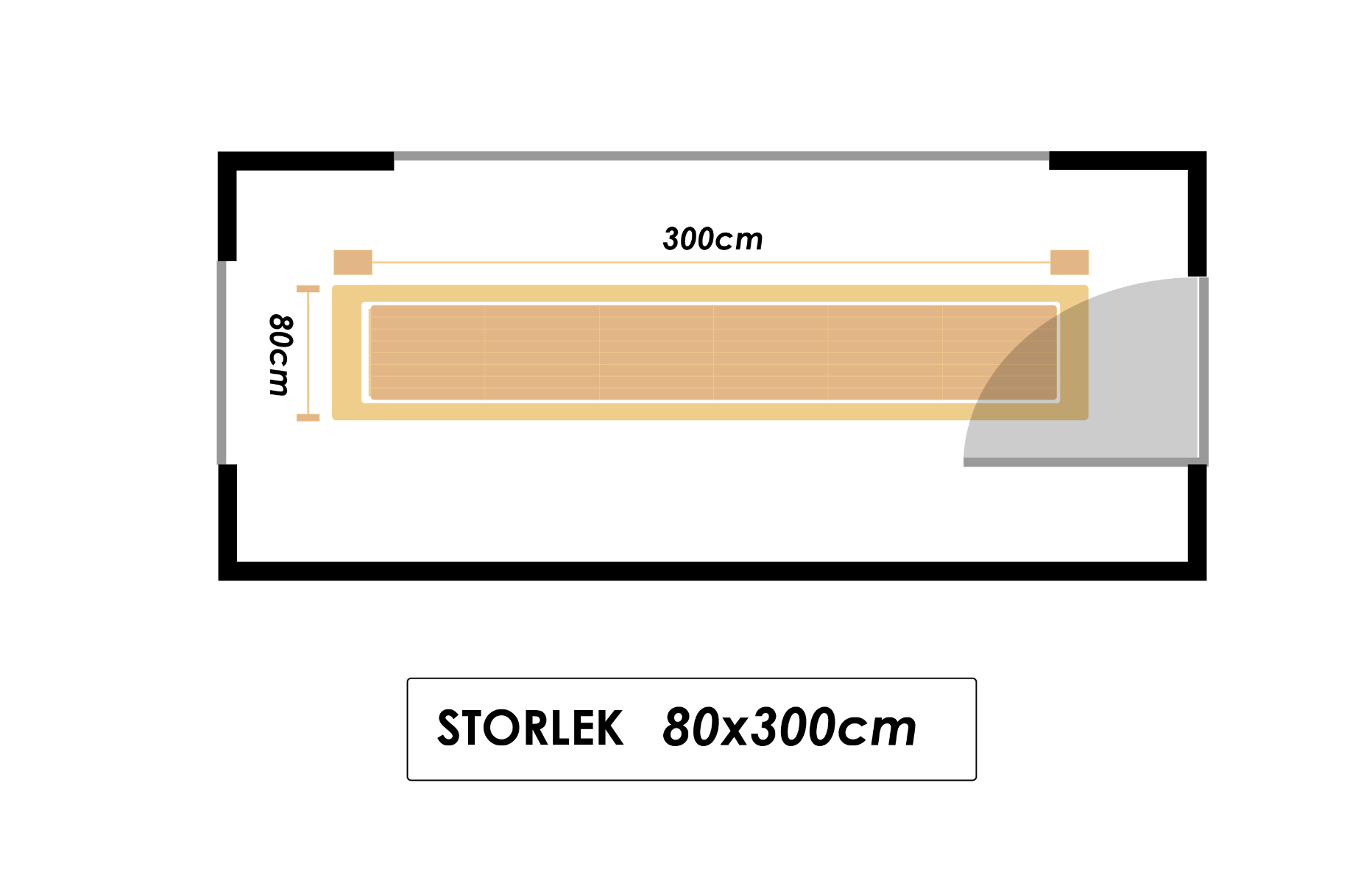Lång hallmatta i hallen