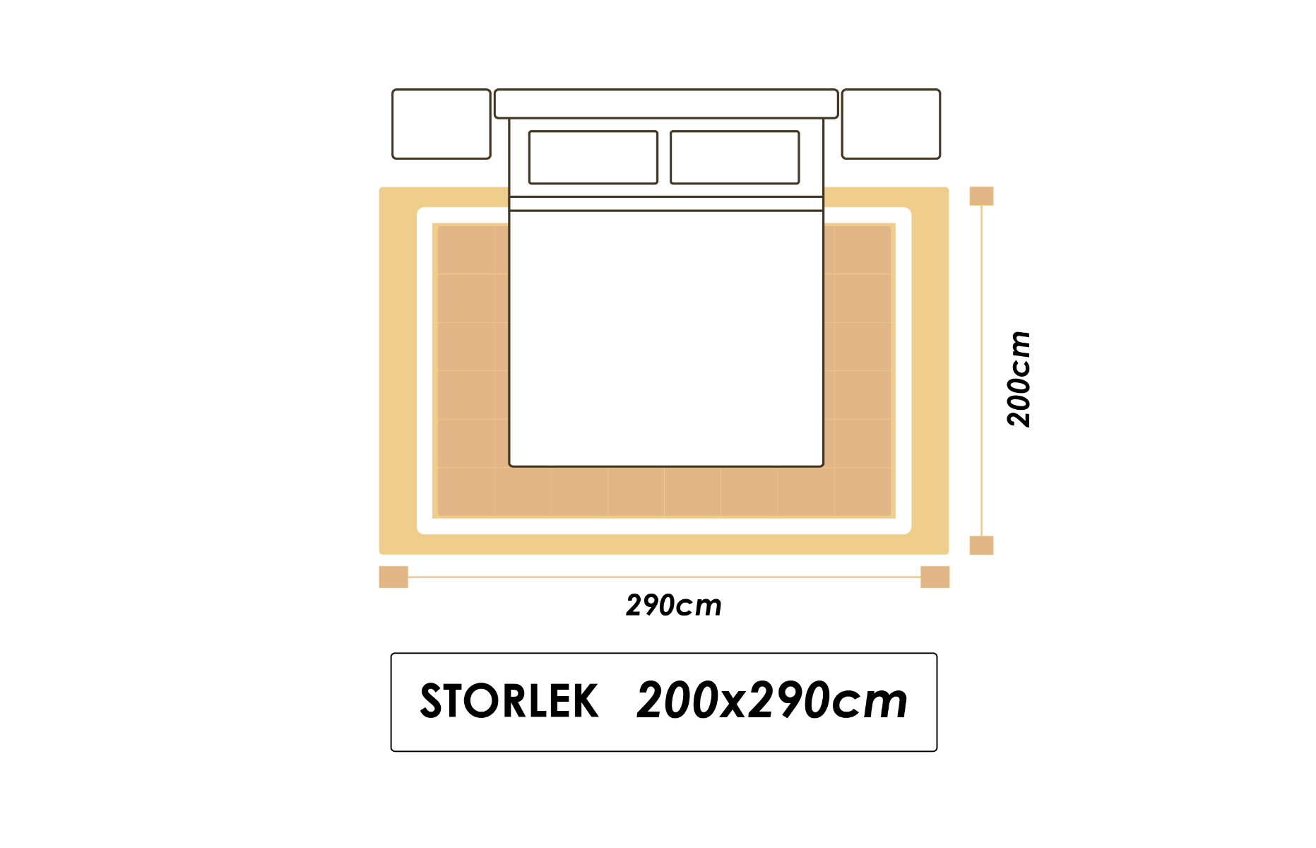 Stor matta under sängen